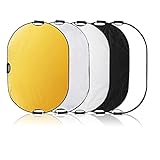 Selens 5-in-1 80x120cm Oval Reflektor Tragbarer Faltbarer...