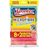 Spontex Microfibre Allzwecktücher 8+2 Gratis, 1 Packung -...