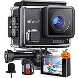 Surfola Action Cam 4K, Unterwasserkamera 40M Wasserdicht...