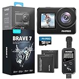 AKASO Brave 7 Action Cam 4K30FPS mit 64GB U3 microSDXC...