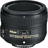 Nikon 2199 AF-S NIKKOR 50 mm 1:1,8G Objektiv (58mm...