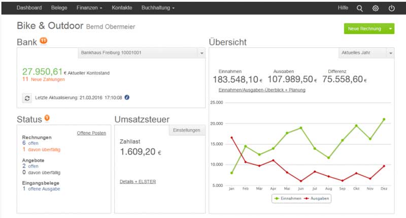 buchhaltungssoftware fotografen lexware