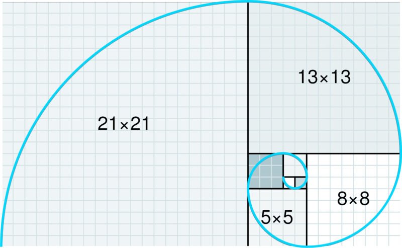 fibonacci Spirale Vorlage