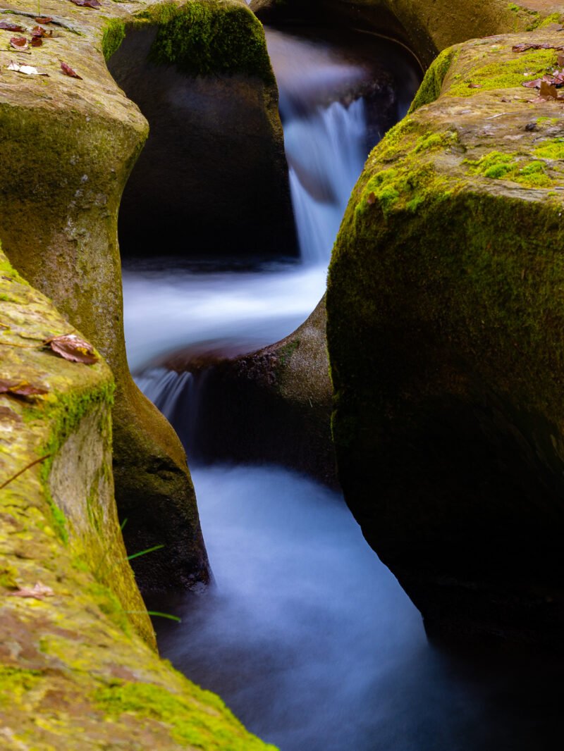 aufnahme von fliessendem fluss