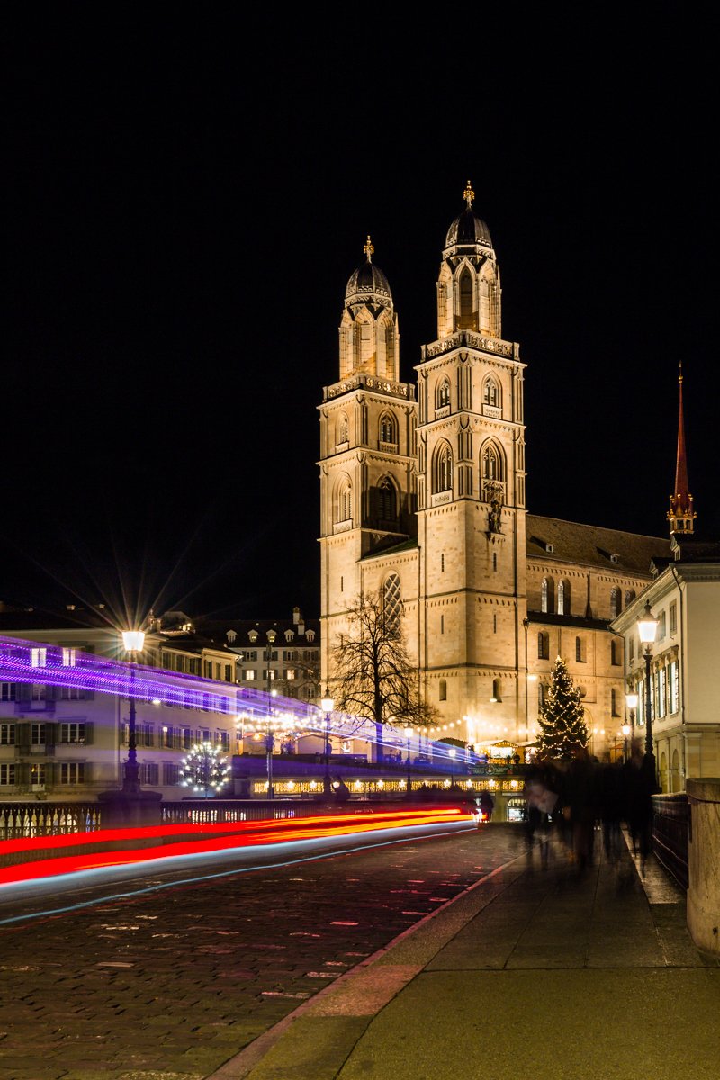 Großmünster Zürich Nachtfotografie