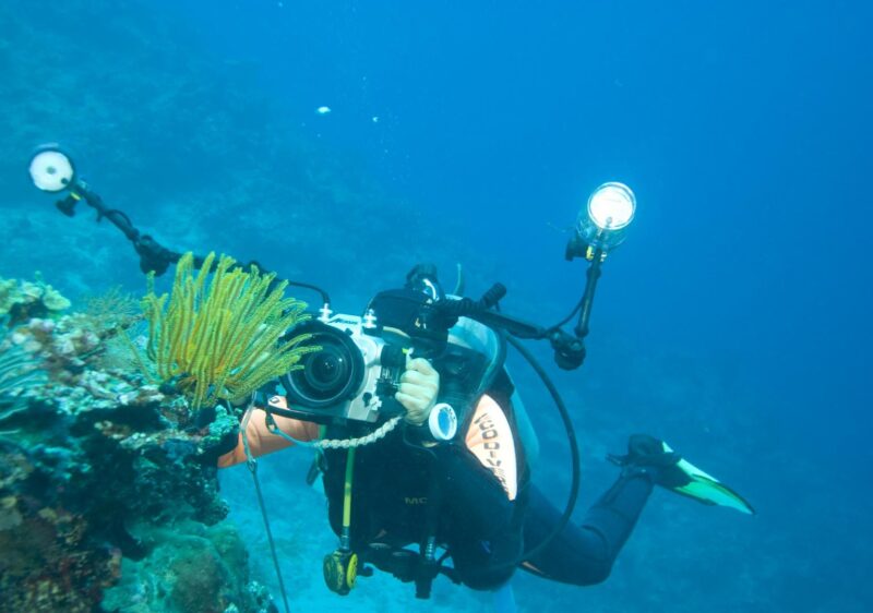 knifflige fotomotive unter wasser fotografieren