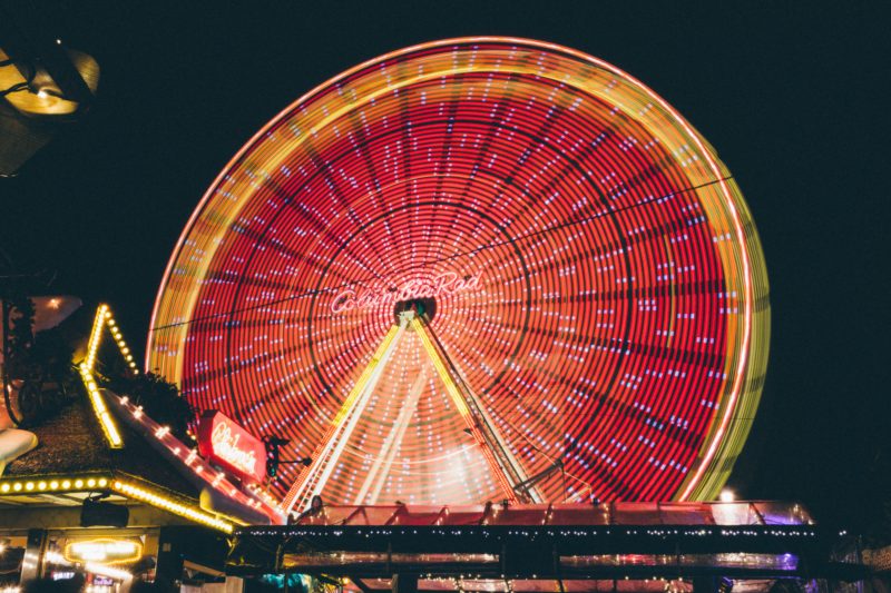 Langzeitbelichtung Riesenrad