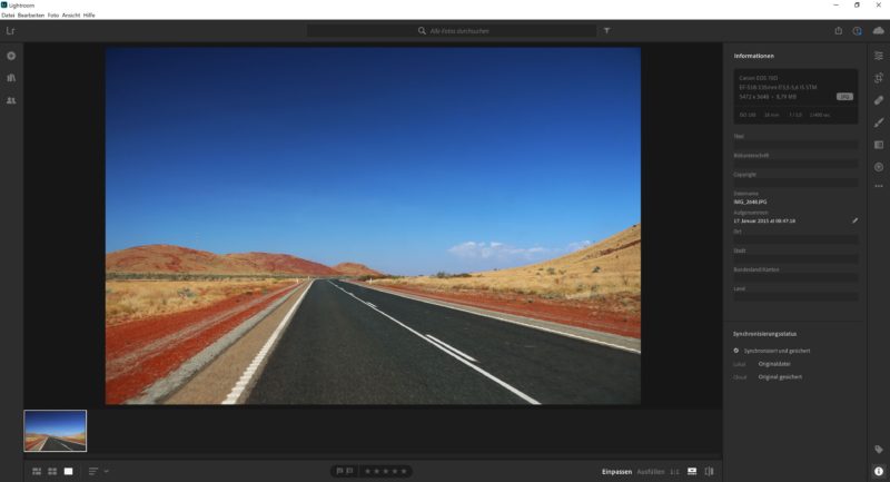 Exif-Daten mit Lightroom bearbeiten