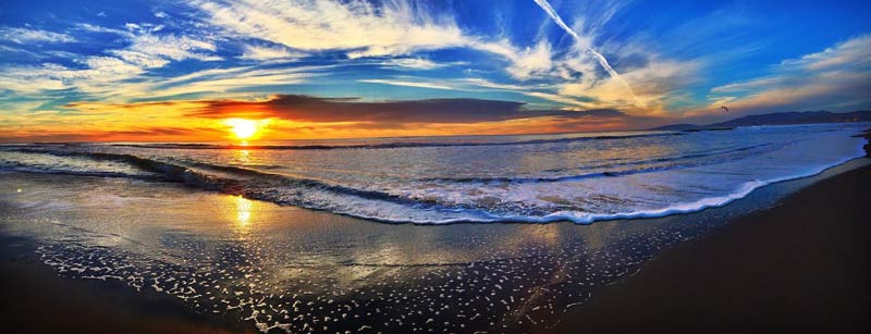 sonnenuntergang fotografieren panorama