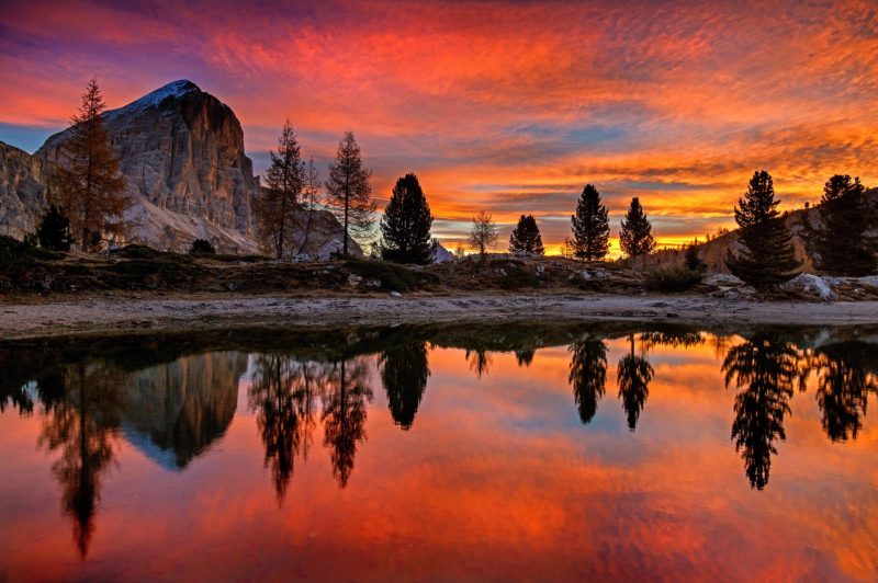 Spiegelungen fotografieren - Bergsee