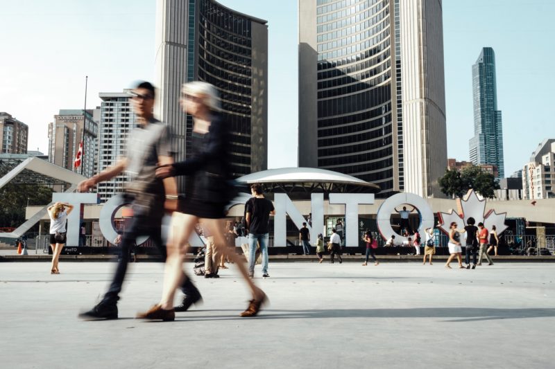 Street Fotografie Toronto Skyline