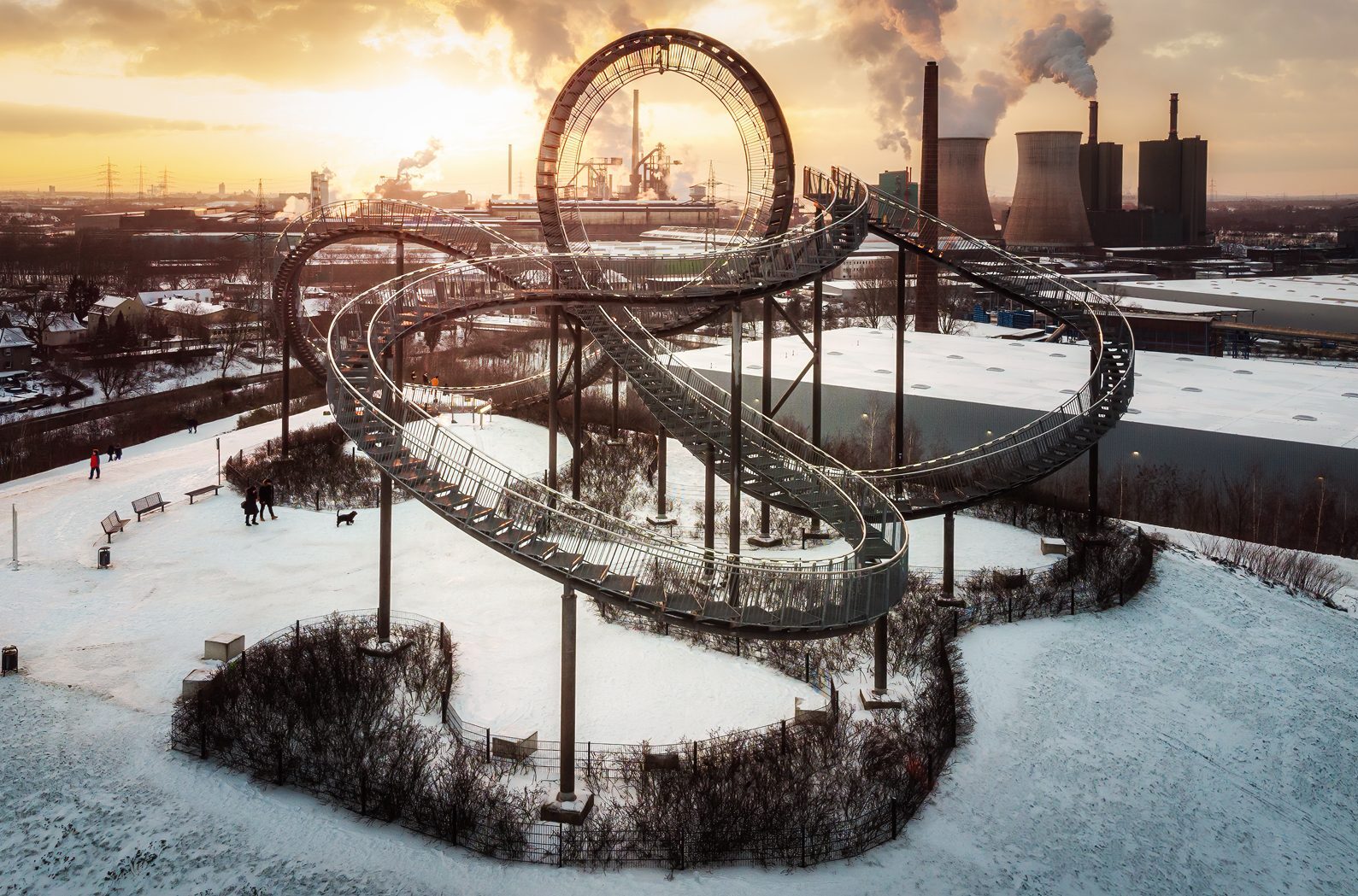 Luftbildfotografie Anleitung - Tiger and Turtle bei Sonnenuntergang