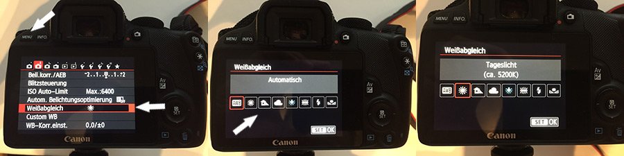 weissabgleich kamera einstellen canon