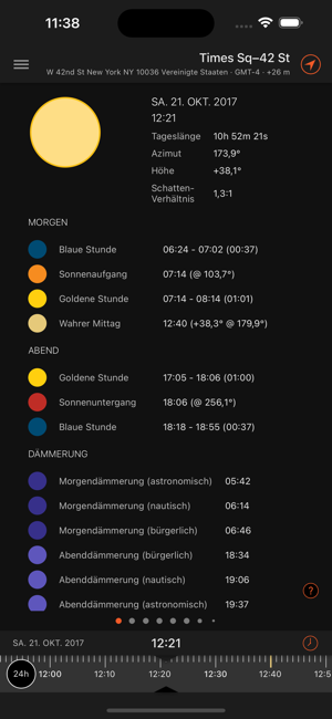 ‎Sun Surveyor (Sonnenvermesser) Screenshot