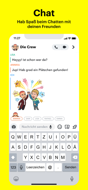 ‎Snapchat: Chatte mit Freunden Screenshot