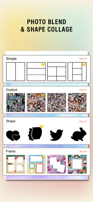 ‎Fotomischung & Form Collage Screenshot