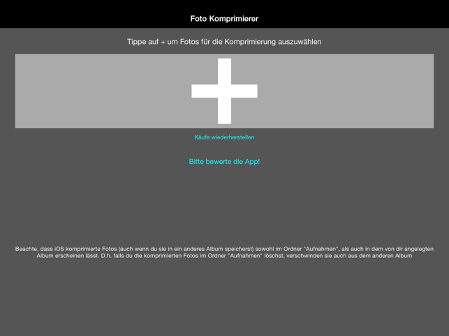 ‎Foto Komprimierer Screenshot
