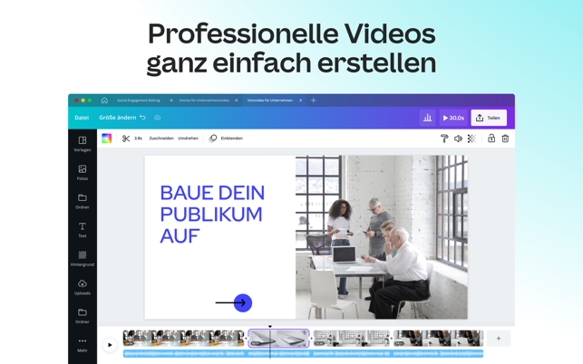 ‎Canva: Foto & Video Editor Screenshot