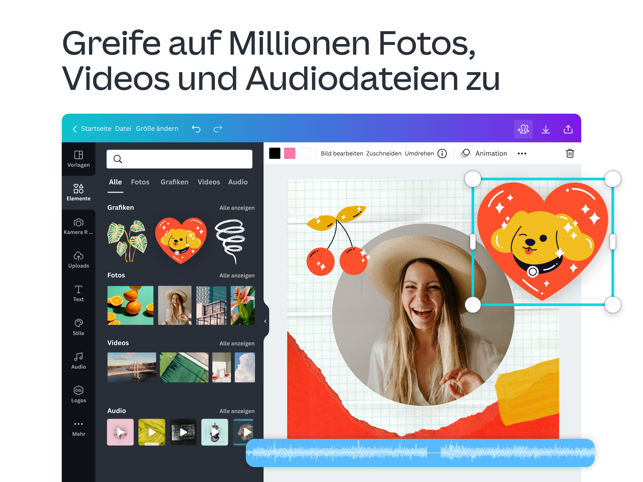 ‎Canva: Foto & Video Editor Screenshot