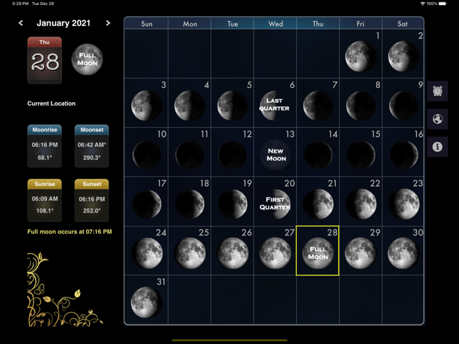 ‎Mondkalender Screenshot