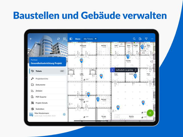 ‎PlanRadar - Die Baustellen App Screenshot
